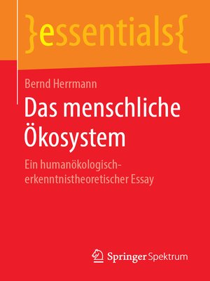 cover image of Das menschliche Ökosystem